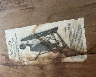 Wooden ironing board