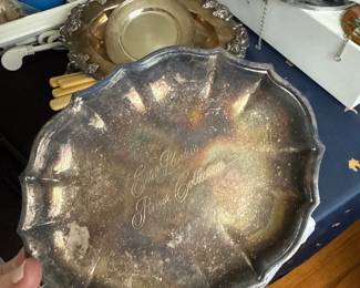 Este Lauder's private collection silver platter