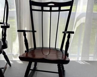 Windsor Style Wooden Rocking Chair - Doll Furniture