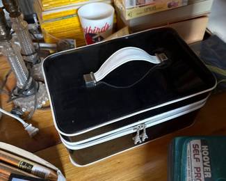 vintage Lancome makeup case