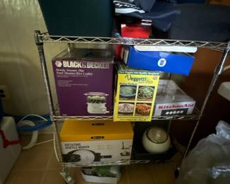 Kitchen appliances in boxes