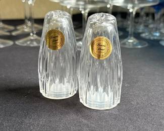 Princess House Lead Crystal Salt & Pepper Shakers