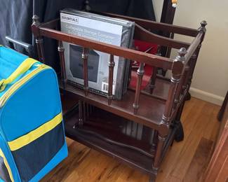 Mahogany Magazine Rack