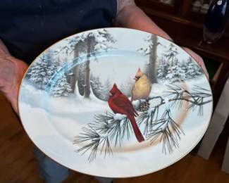 Lenox Winter Greetings Oval Serving Platter