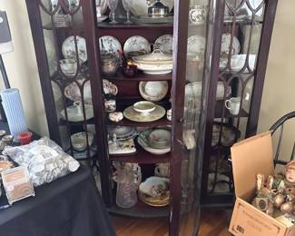 Mahogany china cabinet