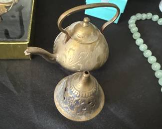 brass teapot