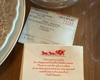 holiday greeting card from Vidal and Beverly Sassoon