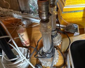 Clear Crystal Electric Lamp bases