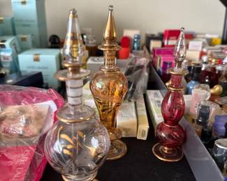 Egyptian Hand Blown Perfume Bottles