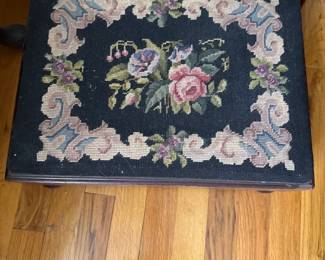 Needlepoint Kneeler Footstool