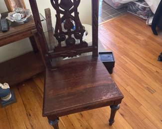 Victorian Carved Mahogany Chair