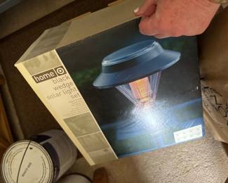 black wedge solar light set in box - target home