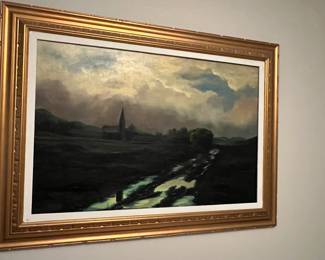Vintage painting signed