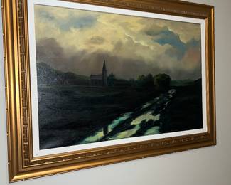 One of the paintings in the home