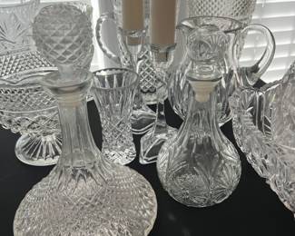 Crystal and cut glass decor