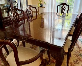 Incredible China cabinet with table and chairs but at a different location nearby. Same client, second home. Message for info.