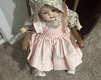 Vintage Doll and Rocker
