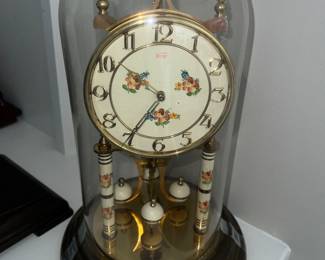 Vintage clock with roses