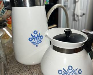 Vintage Corning Ware Coffee/Tea Pots