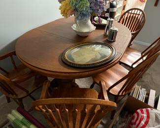 Beautiful Heavy Dining Table with Chairs