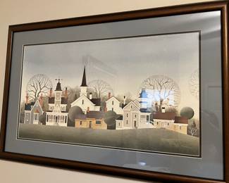 Artwork framed and signed