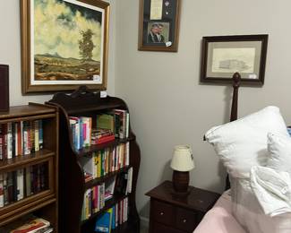 Bed side tables, barrister’s bookcase