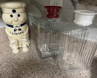 Vintage Glass Juice Containers