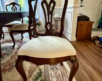 Incredible China cabinet with table and chairs but at a different location nearby. Same client, second home. Message for info.