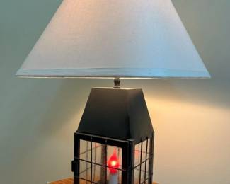 158 Tinware Colonial Lantern Table Lampmin
