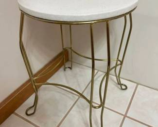158 Vintage Vanity Desk Boudoir Stoolmin
