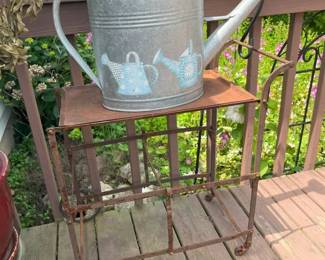 158 Vintage Metal Collapsible Bar Cartmin