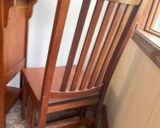 158 Bassett Arts Crafts Dining Chair Backmin
