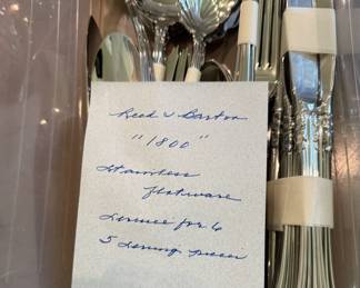 • Reed and Barton Flatware