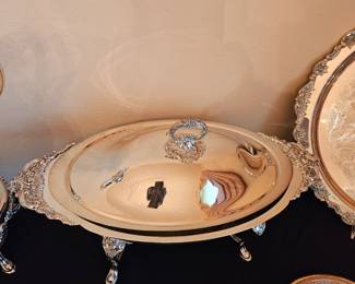 Silver casserole set