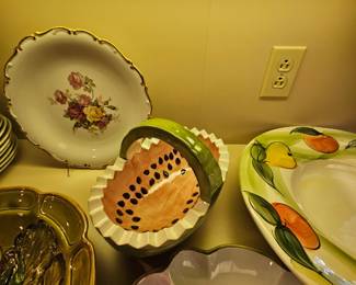 Summer ceramic watermelon bowl
