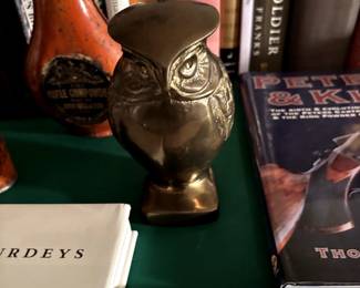 Gorgeous brass owl 