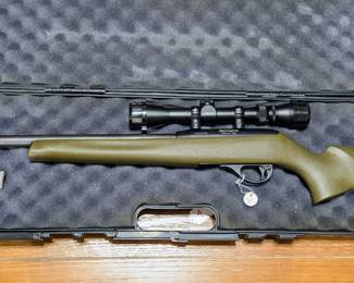 Remington 597 Green .22 LR with scope (Must have purchase permit)