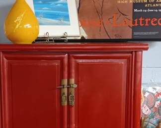 Ox Blood Oriental Cabinet