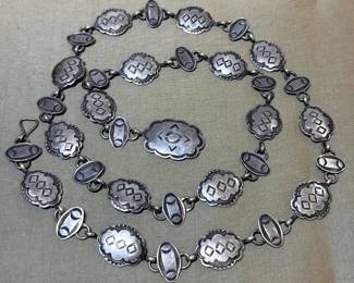 Traditional Silver Concho Belt