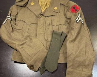 1944 Wool Field Jacket With 7th Infantry Division Patch