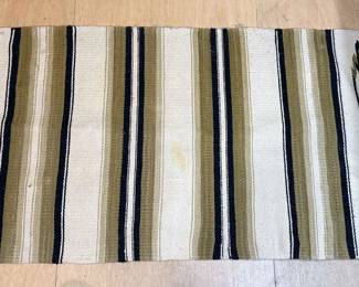 Navajo Rug With Block Belleek Plates