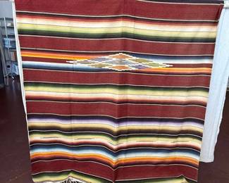 Vintage Saltillo Serape Blanket
