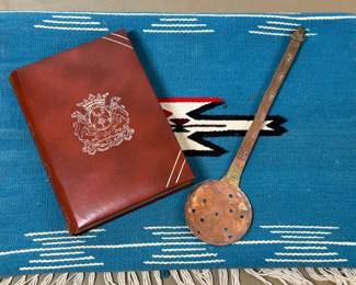 Chimayo Rug, Skimmer Spoon Box Full of Random Goodies