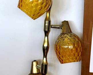 MC Pole Lamp With Glass Shades