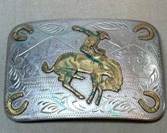Renalde Solid Nickel Belt Buckle