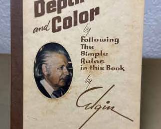 Elgin Signed Depth Color Art Book