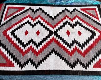 Saw Tooth Pattern Navajo Rug