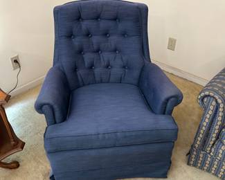 Upholstered Swivel Rocker