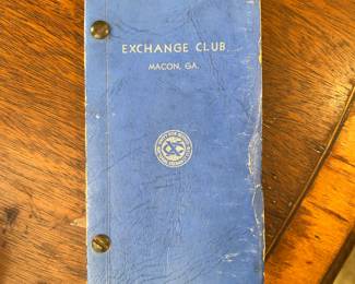Exchange Club of Macon, GA Member Booklet