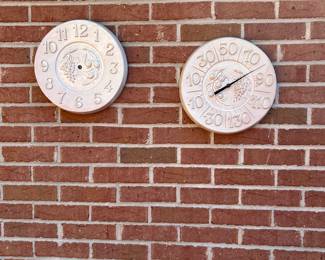 Outdoor Clock/Thermometer
